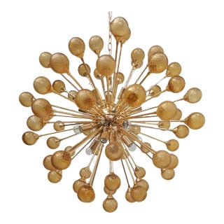 21st Century Amber Burst Sputnik Chandelier by Fabio Ltd For Sale