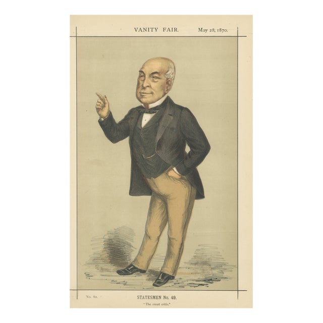 Ralph Bernal Osborne, Caricature Vanity Fair Statesmen, 1870, Paper For Sale