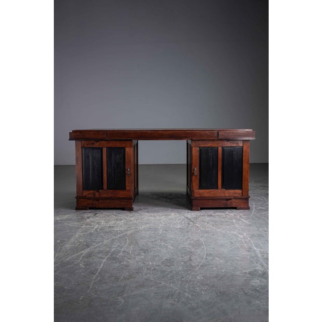 Amsterdam School Executive Desk, 1920s For Sale - Image 4 of 18