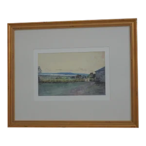 Gold Framed & Matted Caribbean Landscape Print