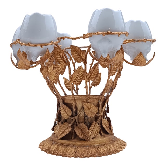 Vintage Gilded Bronze Egg Cup, 1960s For Sale