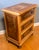 Wood Vintage Burl Wood Veneer Inlaid Three-Drawer Chest With Bun Feet For Sale - Image 7 of 10