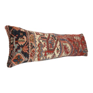 Antique Persian Heriz Rug Pillow Cover -16'' X 47''' For Sale