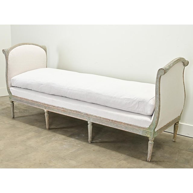 Swedish Gustavian 18th Century Large Painted Daybed For Sale - Image 10 of 12