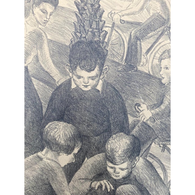 1930s Elizabeth Sherman California Figural Lithograph For Sale - Image 5 of 6