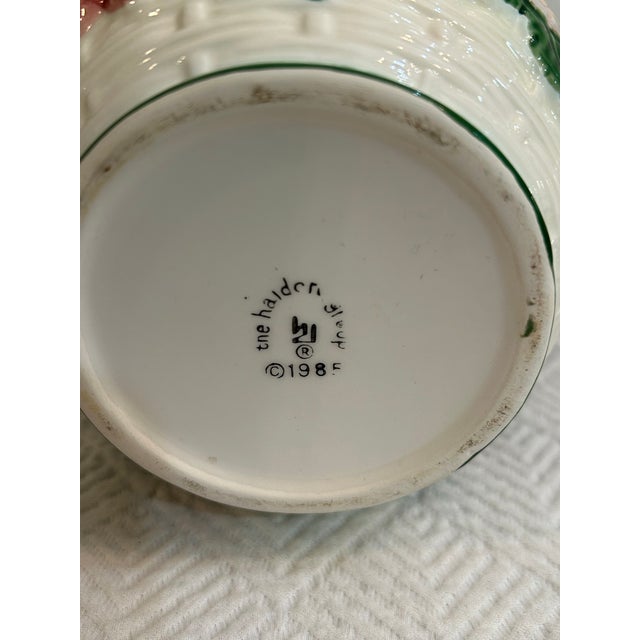 1985 Haldon Group Blue Bow and Strawberries Beverage Serving Set - 3 Pieces For Sale - Image 10 of 10