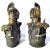 Ceramic 1980's Brutalist Raku Glazed Studio Pottery - Dark Knight Bust - For Sale - Image 7 of 12