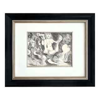 1980s Picasso Gravure Apollinaire Les Onze Mille Verges 10 Framed For Sale