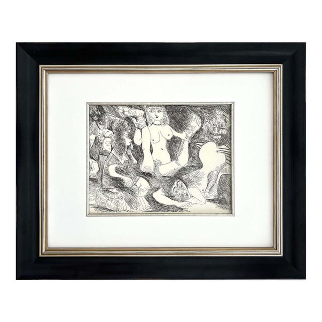 1980s Picasso Gravure Apollinaire Les Onze Mille Verges 10 Framed For Sale