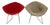 Mid 20th Century Pair Harry Bertoia Knoll Diamond Lounge Chairs Original Covers MCM Vintage For Sale