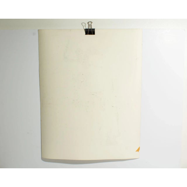 1980s 1981 Abstract Mixed Media Painting by Harry Hilson For Sale - Image 5 of 8