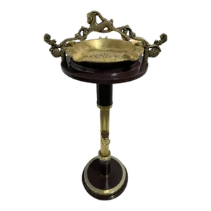 Antique 1800’s Heavy Bronze Ashtray on Stand