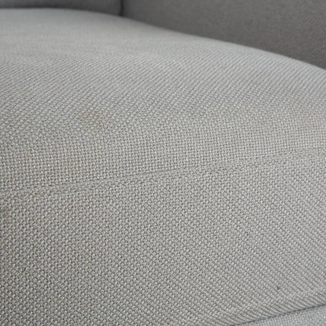 Modern Rolf Benz Ego Fabric Armchair Light Grey Blue For Sale - Image 3 of 17