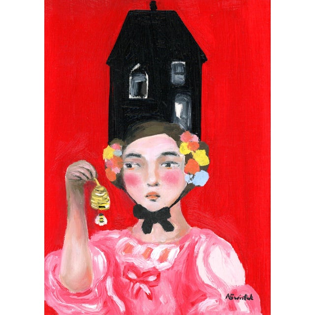 Beekeepers Daughter, Inseparable II Mid Century Modern Portrait by Alexandra Swistak For Sale - Image 4 of 7