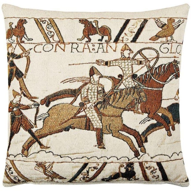 This beautiful tapestry cushion is finely woven by skilled weavers on traditional Jacquard Tapestry looms. The tapestry...