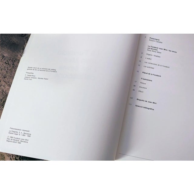 1990s 1990 Art Book From the Foundation of Miró For Sale - Image 5 of 7