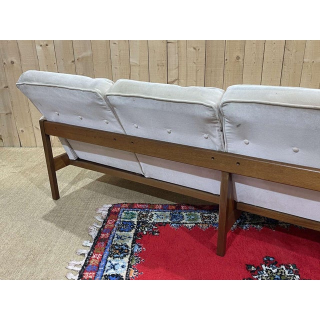 Scandinavian 4-Seater Sofa in Teak, 1970s For Sale - Image 14 of 15