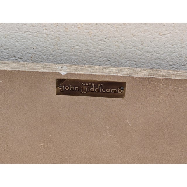 Cream Vintage John Widdiecom Whitewashed Boho Chic Style Full Size Headboard For Sale - Image 8 of 8