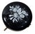 19th Century French Black Opaline Glass Box With Enamel Flowers For Sale - Image 4 of 9