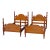 Vintage Pair Atlas Furniture Curly Maple Poster Twin Beds For Sale
