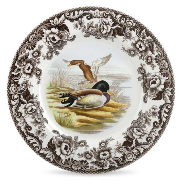 English Spode Woodland Dinner Plate 10.5", Mallard For Sale - Image 3 of 3