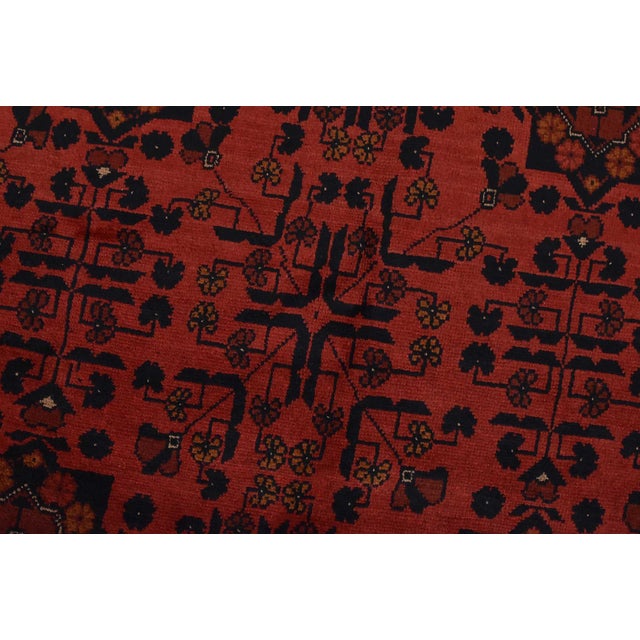 2020s Turkmen Rug 10’3” X 12’11” Red Wool Traditional Hand-Knotted Oriental Carpet For Sale - Image 5 of 14
