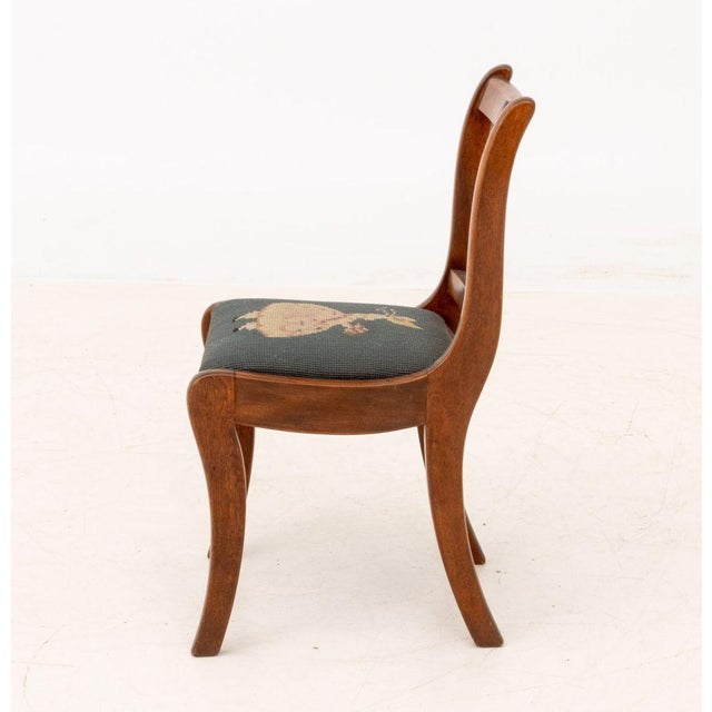 Lyre Back Walnut Children's Side Chair For Sale In New York - Image 6 of 7
