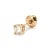 14k Yellow Gold 4 Prong Screw Backs Diamond Stud Earrings For Sale In Houston - Image 6 of 8
