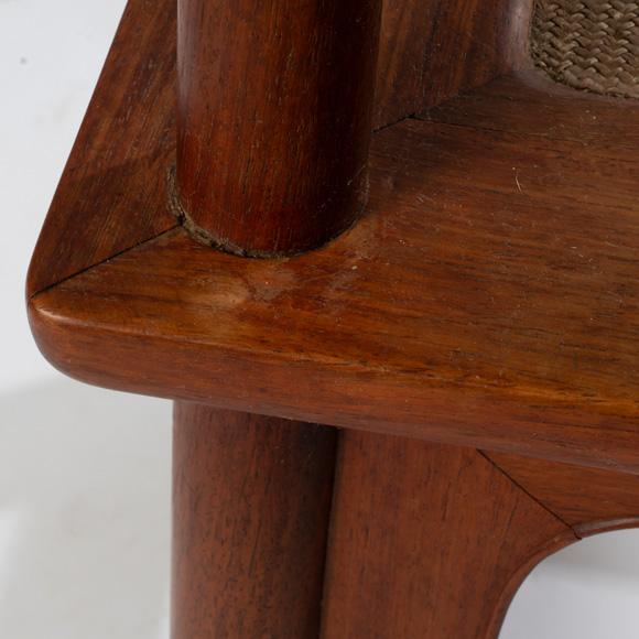 Mid 20th Century Chinese Horseshoe Back Chair For Sale - Image 9 of 10