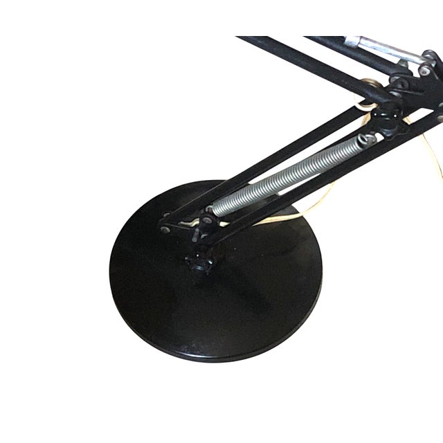 Black Space Age Articulated Lamp attributed to Aluminor, 1960s-1970s For Sale - Image 8 of 11