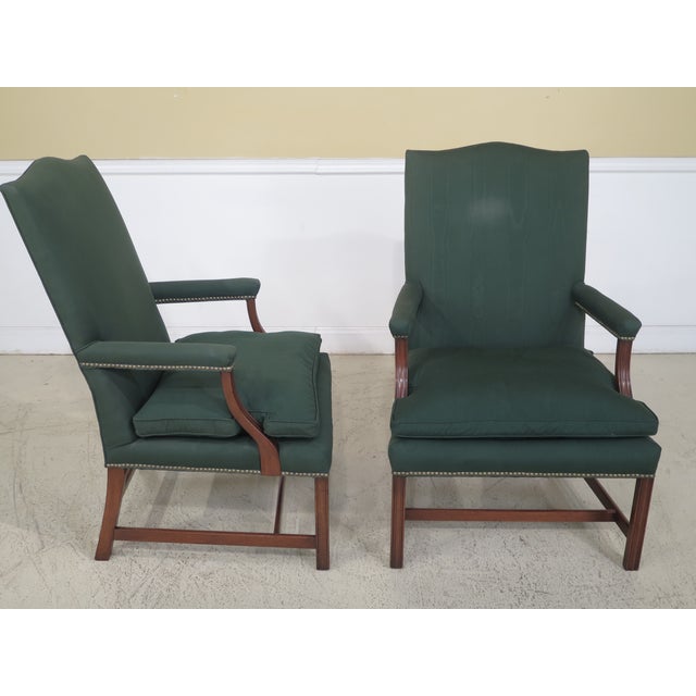 Kittinger U570 Garvin Open Arm Mahogany Chairs a Pair Chairish