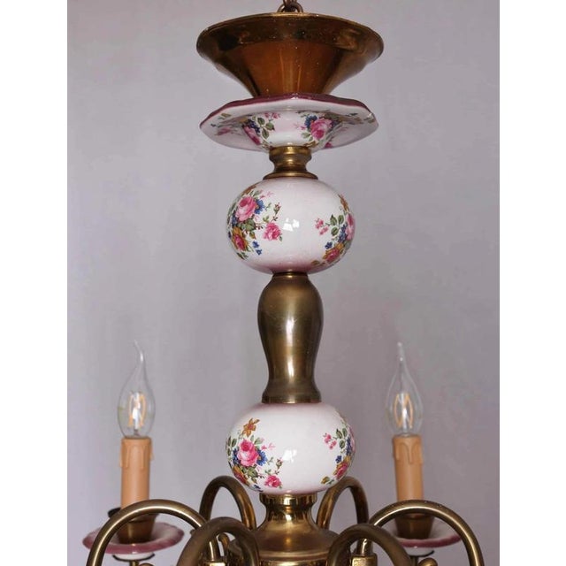 Dutch 2-Tier Chandelier with Fish For Sale - Image 4 of 6