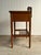 Antique Quarter Sawn Oak Console Table With Carved Gallery Back For Sale - Image 15 of 17