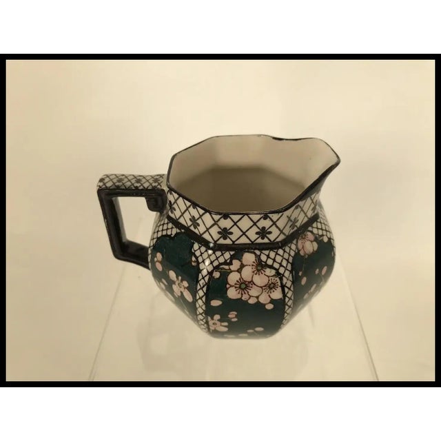 Ceramic 1910s Royal Doulton Creamer Pattern D3833 Dogwood Blossom Art Deco For Sale - Image 7 of 10