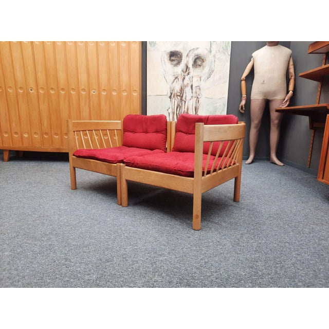 Mid-Century Danish Sofa by Jørgen Bækmark, 1960s, Set of 2 For Sale - Image 4 of 15
