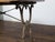 French 1900s Steel and Wood Console Table with Curving X-Form Legs and Stretcher For Sale - Image 4 of 12