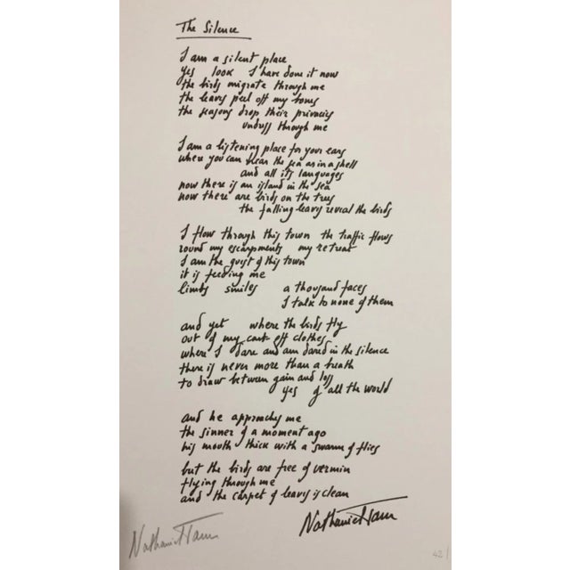 Kumi Sugar - October: The Silence with 2 Lithograph - 1970 For Sale - Image 4 of 6