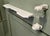 Ceramic Art Deco Ceramic Bathroom Shelf with Mug Holder and Wall Light, 1920 For Sale - Image 7 of 8
