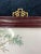 Mid 20th Century Mid 20th Century Chinese Ceramic Porcelain Wall Plaque, Orange Birds on Rock For Sale - Image 5 of 10
