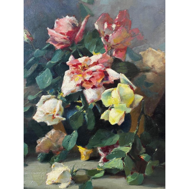Still Life Composition, 1900s, Oil Painting on Canvas, Framed For Sale - Image 9 of 13