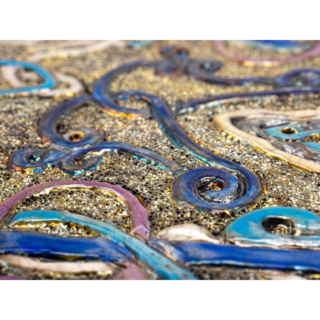 Ceramic Raku Ceramic Wall Sculpture Intertwining Passion by Stefania Zoppellaro, 2022 For Sale - Image 7 of 12