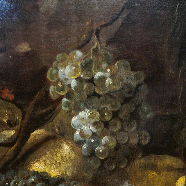 Baldassarre de Caro, Still Life with Peacock, 1700, Oil on Canvas For Sale - Image 6 of 13