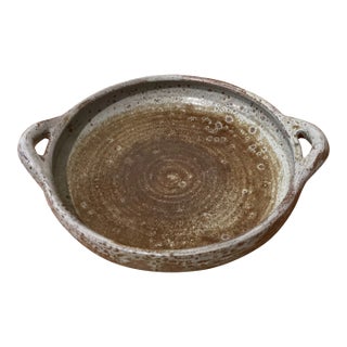 Mid 20th Century Peg Tootelian American Studio Pottery Ceramic Stoneware Modernist Bowl Signed Pottery For Sale