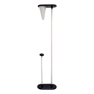 Halogen Floor Lamp with Glass Cone and Lacquered Metal, Italy, 1970s For Sale