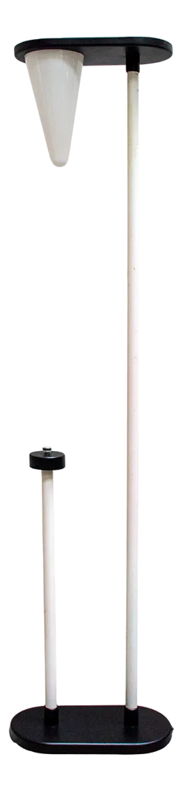 Halogen Floor Lamp with Glass Cone and Lacquered Metal, Italy, 1970s