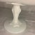 Mid-Century Modern C. 1950s Indiana Glass White Milk Glass Teardrop Banana Stand For Sale - Image 3 of 4