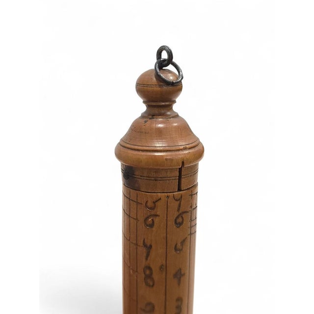 Portable Shepherds Column Sundial in Carved Wood, 1760s For Sale - Image 11 of 12