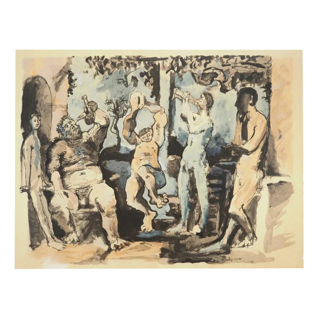 Pablo Picasso, Celebration of Bacchus, Lithograph and Stencil For Sale