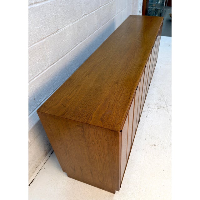 Brown Mid-Century Modern Walnut Credenza For Sale - Image 8 of 16