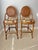 Hollywood Regency Pair of Mid 20th Century Bamboo Stools - 2 For Sale - Image 3 of 7